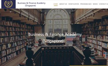 自貢黑羽網(wǎng)絡(luò)網(wǎng)頁制作案例-新加坡Business & Finance Academy 